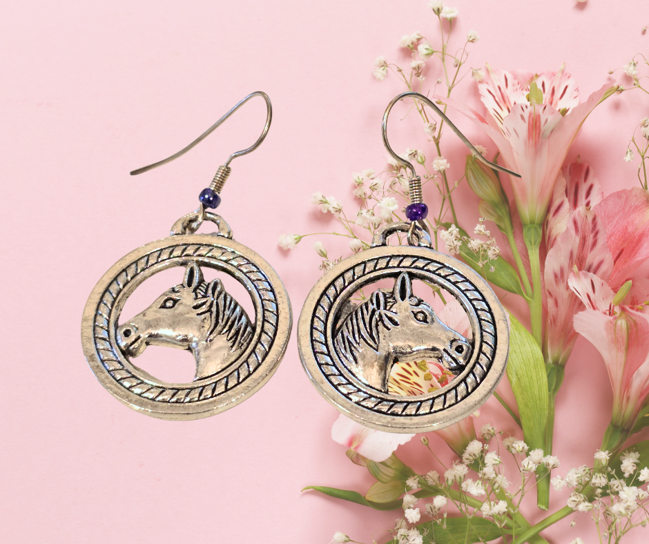 Horse Head Earrings Foxwood Equestrian | Showing Tack and Saddlery Store