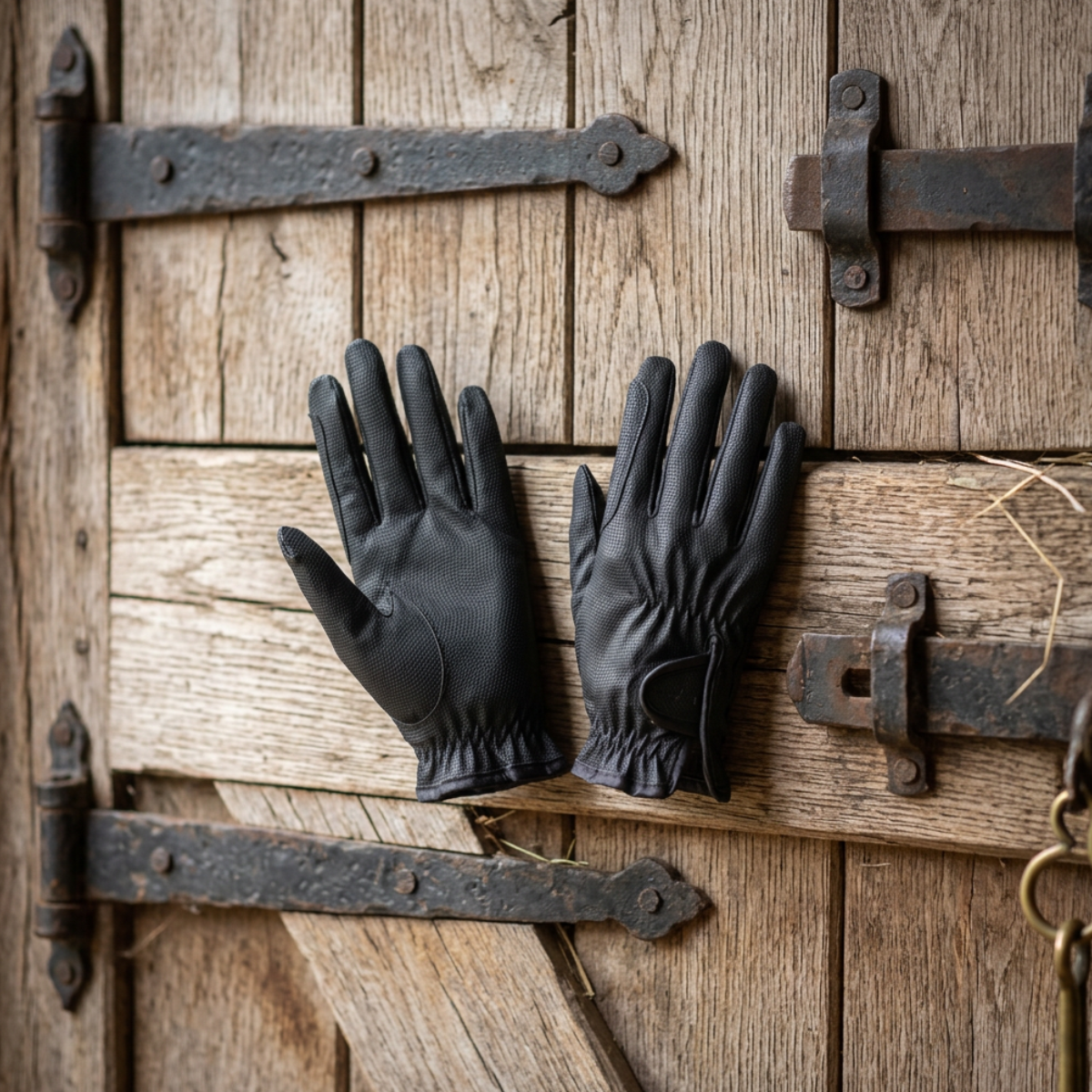 Hurlford Sure Grip Gloves Black | Childs Foxwood Equestrian | Showing Tack and Saddlery Store