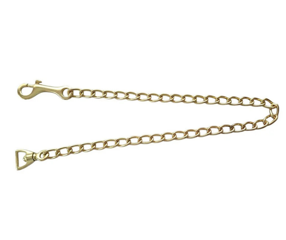 Long Brass Plate Chain - Foxwood Equestrian | Showing Tack and Saddlery Store