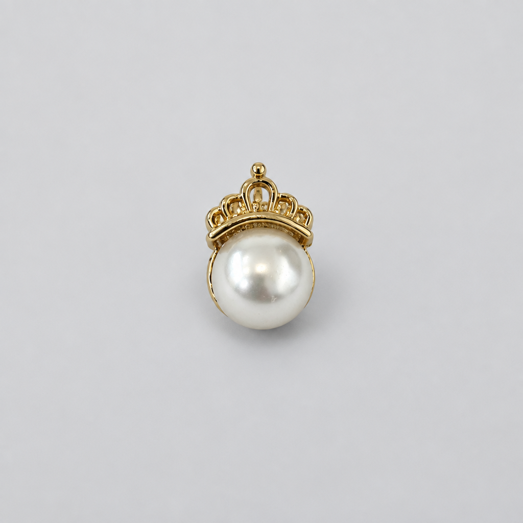 Pearl and Crown Tie Pin Hurlford