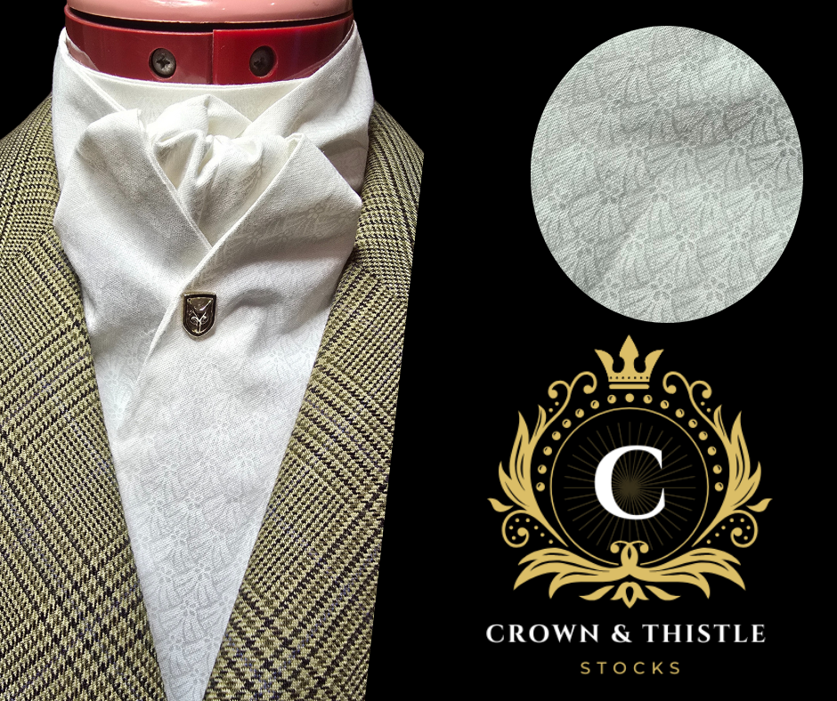 C&T White And Beige Scalloped Design Equetech