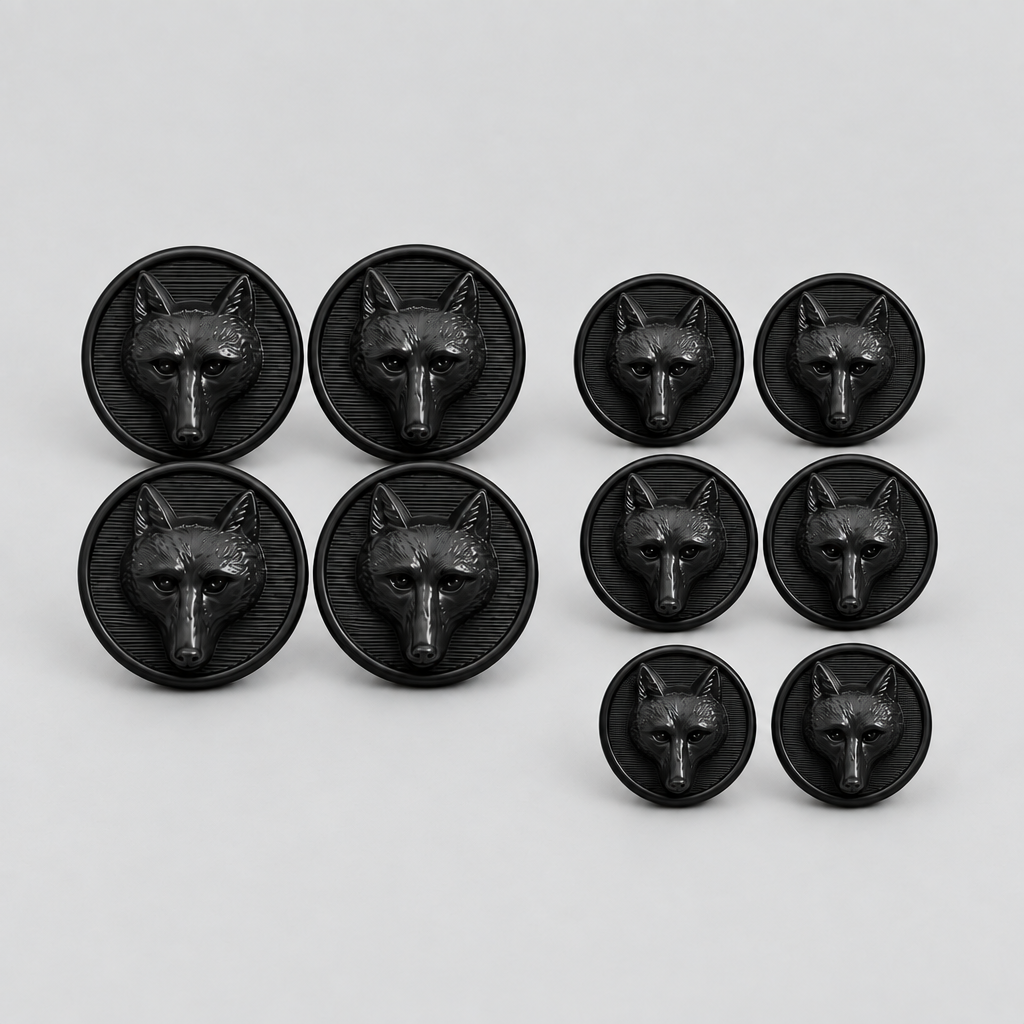 Foxhead Button Set Grey Hurlford