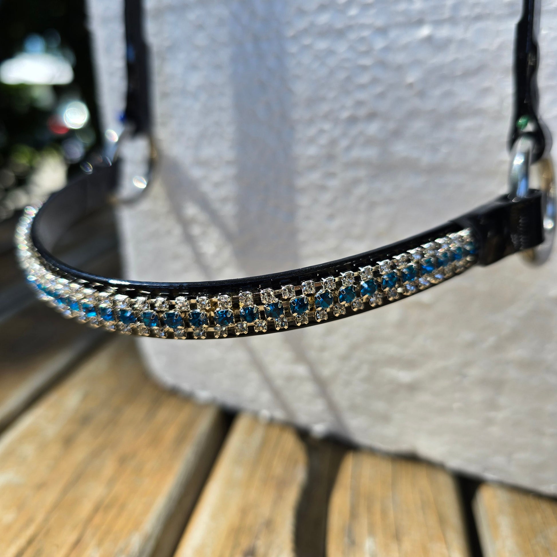 Crown Miniature Horse Show Halters - Ocean Blue Petite Equine