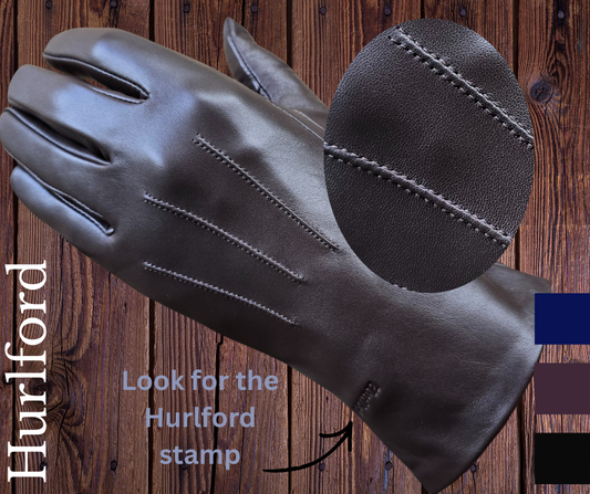Hurlford Elite Leather Riding Gloves Adults Brown - Foxwood Equestrian | Showing Tack and Saddlery Store