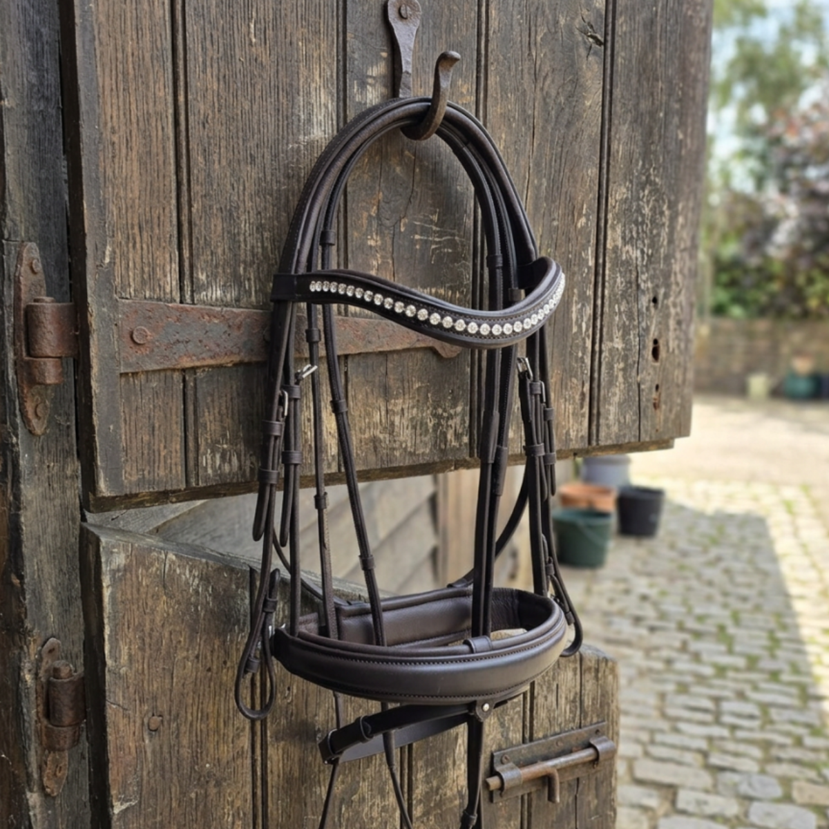 Monica Snaffle Bridle| Havana Brown  Foxwood Equestrian | Showing Tack and Saddlery Store