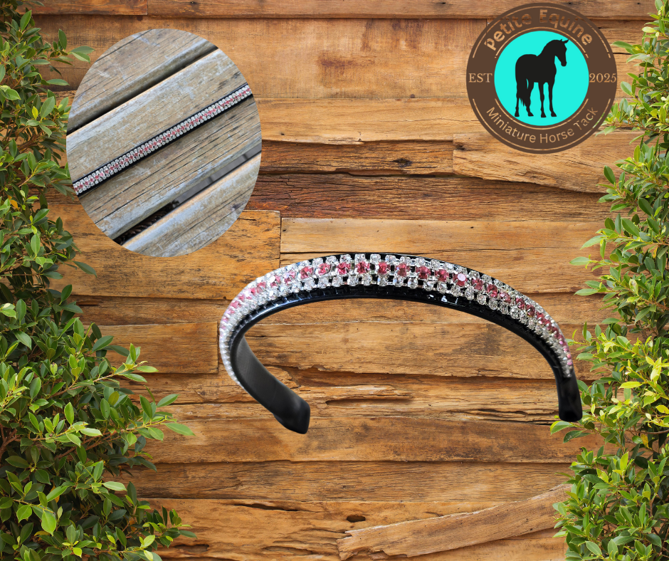 J Hook Noseband -Ruby Petite Equine