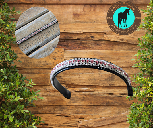 J Hook Noseband -Ruby Petite Equine