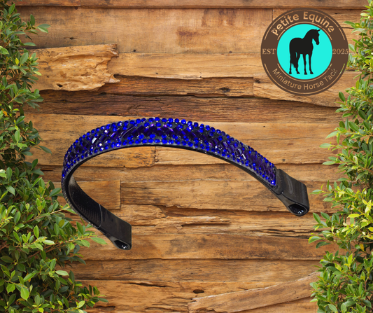 J Hook Noseband - Electric Blue Petite Equine