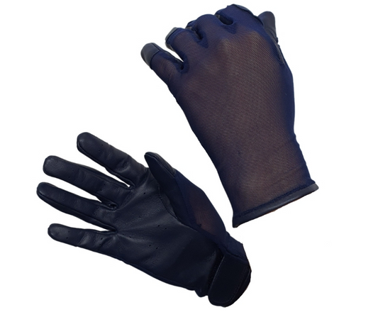 Hurlford Cool Mesh Gloves Childs Navy Hurlford